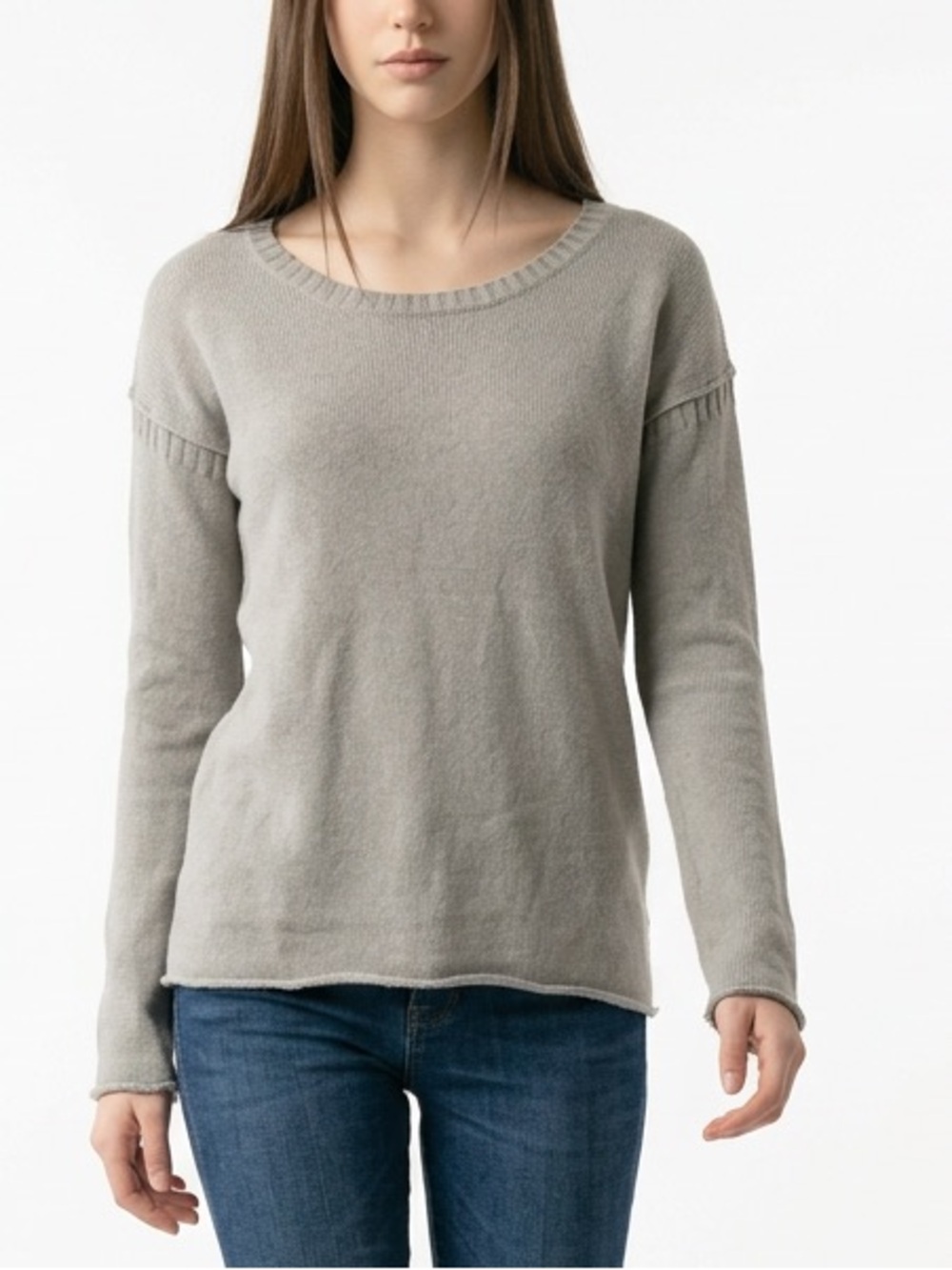 GAP | Wool Blend Rolled Hem Knit Sweater Sz S